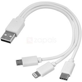 Resim Usb Data Şarj Kablosu Çoklu Kablo Samsung Sony Lg Huawei Iphone (489515837) 