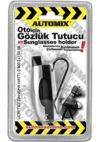 Resim Araç Içi Gözlük Tutucu Klipsli Güneş Gözlüğü Tutucu 