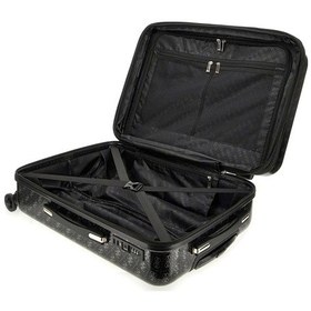 Resim Guess Siyah Jesco 22 In Orta Boy 4g Logolu Valiz Antrasit 