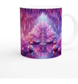 Resim Terazi Burcu Baskılı Kahve Kupası - Büyülü Kristal Mağarası Temalı Vs3 