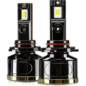 Resim Teltree 9005 Modeli Led Farlar, 130w 6500k Beyaz Işık, 18000 Lumens, 3 Bakır Boru Soğutma, 50000 Saat Ömür, Araba Ön Farları 