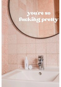Resim You Are So Pretty Ayna Çıkartması Ayna Stickerı 