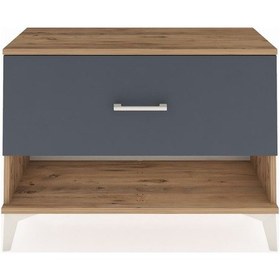 Resim Arges Şifonyer Tek Çekmeceli 88x30x64 Çam-antrasit Atlas Çam 