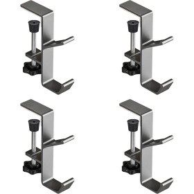 Resim Mmxccy Ayarlanabilir 2'si 1 Arada Şömine Askısı, Çorap ve Çelenk Asmak Için Çift Kancalı, Paslanmaz Metal, 4 Adet. (Yurt Dışından) 