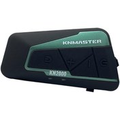 Resim Knmaster KN2000 Motosiklet Kask İnterkom Bluetooth Intercom Kulaklık Seti Yeşil Knmaster