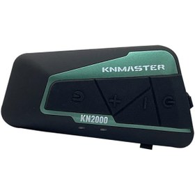 Resim Knmaster KN2000 Motosiklet Kask İnterkom Bluetooth Intercom Kulaklık Seti Yeşil 