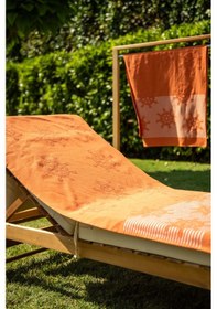 Resim Menderes Home Cotton Collection Bukle Plaj Havlusu Çark Orange 