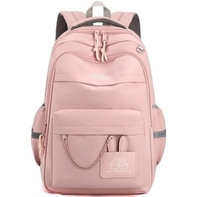 Resim Fastbuy Pink Kızlar İçin Okul Çantası, Mor Sırt Pembe Pembe 