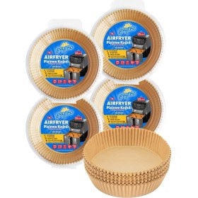 Resim Mcreative Airfryer Pişirme Kağıdı,Fritöz Yağlı Kağıdı 25'Li X4 Adet Avantajlı Paket - Toplam 100 Adet 