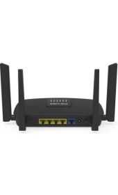 Resim Torima Çift Bant Kablosuz Wifi Router 1200Mbps 2.4GHz ve 5GHz 4 Antenli AC06 Siyah 