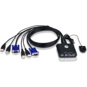Resim Aten CS22U 2 Port Mini USB Kvm Switch+Kablo 