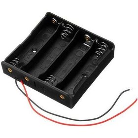 Resim 4Lü 18650 Pil Yuvası - Kablolu - Seri Bağlı 