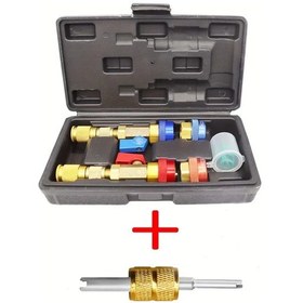 Resim Willowhaven Bakır R134a Oto Klima Valfli Soğutucu Çekirdek Çıkarıcı Takım Seti 