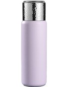 Resim 430Ml Dövülmüş Doku Kapaklı 316 Paslanmaz Çelik Yalıtımlı Su Şişesi Çay Süzgeçli Bpa Içermez Fda Sertifikası Yok - Mor 