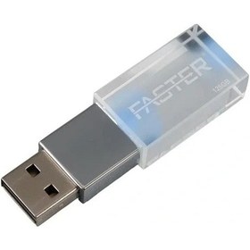 Resim Faster 128 Gb Mimi Serisi Usb 3.0 Yüksek Hızlı Mavi Işıklı Metal Flash Bellek 1 Adet 