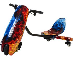 Resim Drift Car Elektrikli Kaykay Drift Scooter Bluetoothlu Grafity Desenli Kasa D10 