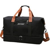 Resim Yifomall "erkek Ve Kadınlar İçin Spor Çantası - Islak Ve Kuru Bölmeli, Pratik Seyahat Çantası" Siyah 