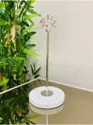 Resim YENİLİK HOME Gümüş Mermer Havluluk, Ev Dekorasyon 