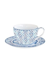 Resim Easy Life Porselen Fincan 280ml & Tabak Çok Renkli 