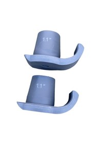 Resim Suntek 2x Yürüteç Kayma Kayakları Coaster Gri-delik-28mm 