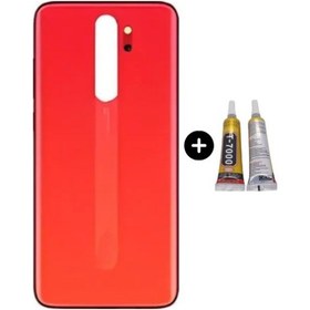 Resim Redmi Note 8 Pro Uyumlu Arka Pil Kapağı Kırmızı + B7000 Çok Renkli 