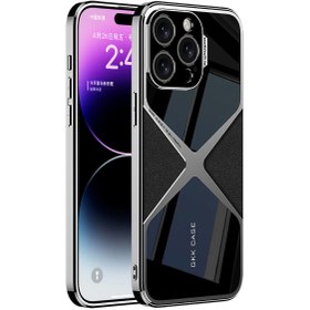 Resim Apple iPhone 15 Pro Kılıf Ultra İnce Kamera Korumalı PC + Deri Arka Yüzey Zore X-Pro Kapak-Siyah 