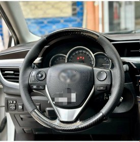 Resim Toyota Corolla 2015-2018 Araca Özel Direksiyon Dikmeli Direksiyon Siyah 