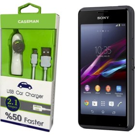 Resim Case Man Sony Xperia E1 Araç Şarj Cihazı Adaptör + Data Kablosu Hızlı Şarj Özellikli 