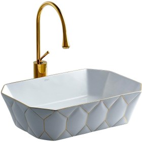 Resim EVA BANYO E-8141 Tezgah Üstü Lavabo Altın E-8141 