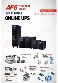 Resim Standart Enerji Afg 10 Kva Online Ups - 9000w Kesintisiz Güç Kaynağı 