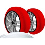 Resim TROBUS 245 40 R19 Kar Çorabı 2 Adet Kırmızı Siyah 