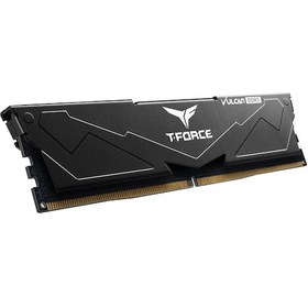 Resim Team T-force Vulcan Black 16gb 1x16gb 6000mhz Ddr5 Cl38 Gaming Ram Flbd516g6000hc38j01 
