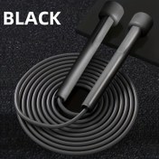 Resim Silikon kaymaz saplı, dayanıklı PVC malzemeli, hız ayarlanabilir atlama ipi - Fitness ve dayanıklılık antrenmanları için uygun, şarj gerektirmez - Pembe/Siyah 