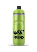 Resim West Bıkıng Yp0721047 Yalıtımlı Pp+Silikon Sıkılabilir Su Şişesi Bisiklet Içme Bardağı Bpa Içermez Fda Sertifikalı Değil - Yeşil 