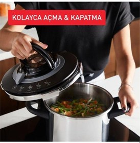 Resim Tefal Clipso+ Chef Düdüklü Tencere - 8l Siyah 