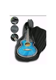 Resim Siyah Profesyonel Gigbag Akustik Gitar Kılıfı-çantası-su Geçirmez 