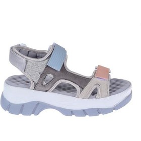 Resim Pullman Sms Cırtlı Comfort Kadın Sandalet SMS-4740 GRİ MULTİ 