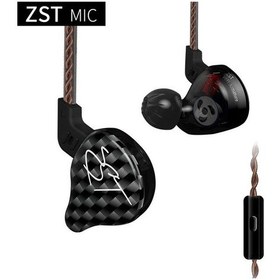 Resim Kz-zst Circle Iron Kulaklık Önceki Kulaklık Mobil Bantlı Ağır Bas Çift Üniteli Müzik Müzik Var 