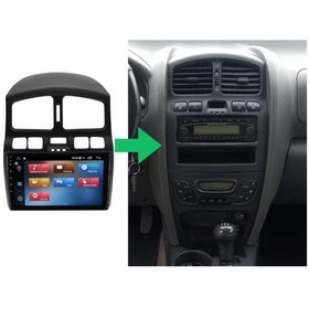 Resim Hyundai Santa Fe Android Gps Carplay 8+256 Gb Kamera + Çerçeve 2000-2005 Yazılımsal 9" 