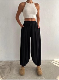 Resim 02Lady Fashion MODAL KUMAŞ YUMUŞAK DOKU ŞALVAR PANTOLON 