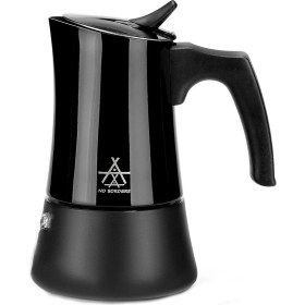 Resim UltraMint Taşınabilir 450 ml Siyah Mocha Pot, 9 Kupalık Kahve Demleme Aracı 