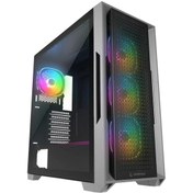 Resim Rampage Radıant V1 Temperli Cam+mesh Sıyah 4xargb Fan+hub E-atx E 