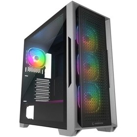 Resim Rampage Radıant V1 Temperli Cam+mesh Sıyah 4xargb Fan+hub E-atx E 