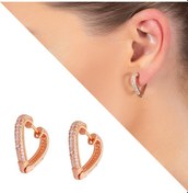 Resim Tesbihane Starlight Diamond Zirkon Taşlı Kalp Tasarım Rose Renk 925 Ayar Gü 