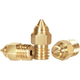 Resim Koodmax 3d Yazıcı Extruder Sivri Uçlu Mk8 1.75mm / 0.4mm Cr-6se Pirinç Nozzle Baskı Kafası 