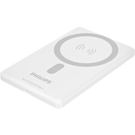 Resim Philips MagSafe Powerbank,5000mAh,Kablosuz Hızlı Şarj,15W,Li-Po,Korumalı Şarj,Güçlü Mıknatıs,DLP9702C 