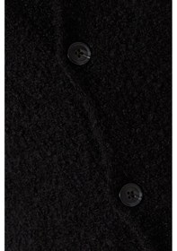 Resim Sela Selected Homme Pamuklu Rahat Kesim Hırka, Minimalist Tasarım, Modern Erkek Stili Siyah Xl 