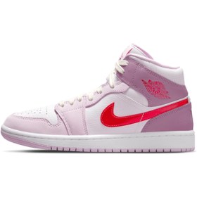 Resim Nike Air Jordan 1 Mid Valentine's Day (w) Kadın Spor Ayakkabı 