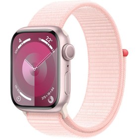 Resim woodhub Watch Series 9 GPS 41mm Pembe Alüminyum Kasa ve Uçuk Pembe Spor Loop 