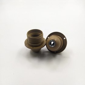 Resim Retro Vitrini Dekoratif Plastik E-27 Tam Dişli Halkalı Duy Gold (2 Adet) 